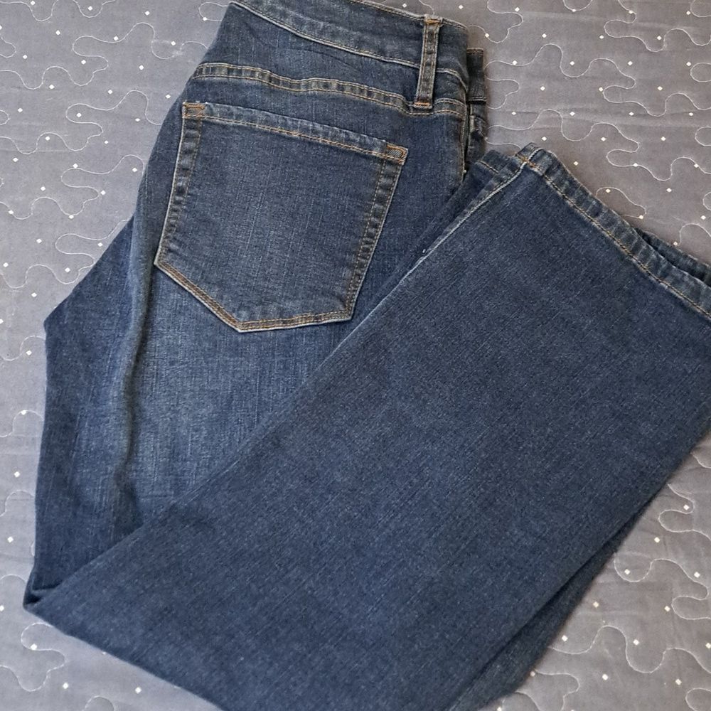 Chaps mid rise crop kick jeans size 4